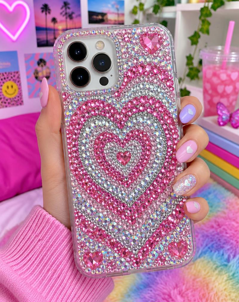 Telefoon bedazzled met Zirevi steentjes
