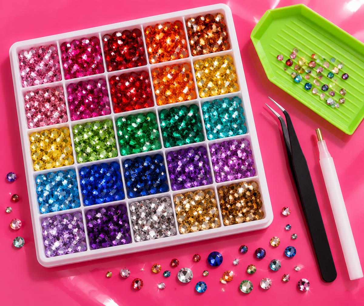 Zirevi bedazzle kit met strass steentjes